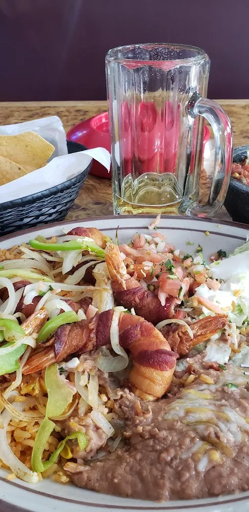 Bacon Wrapped Shrimp Fajitas