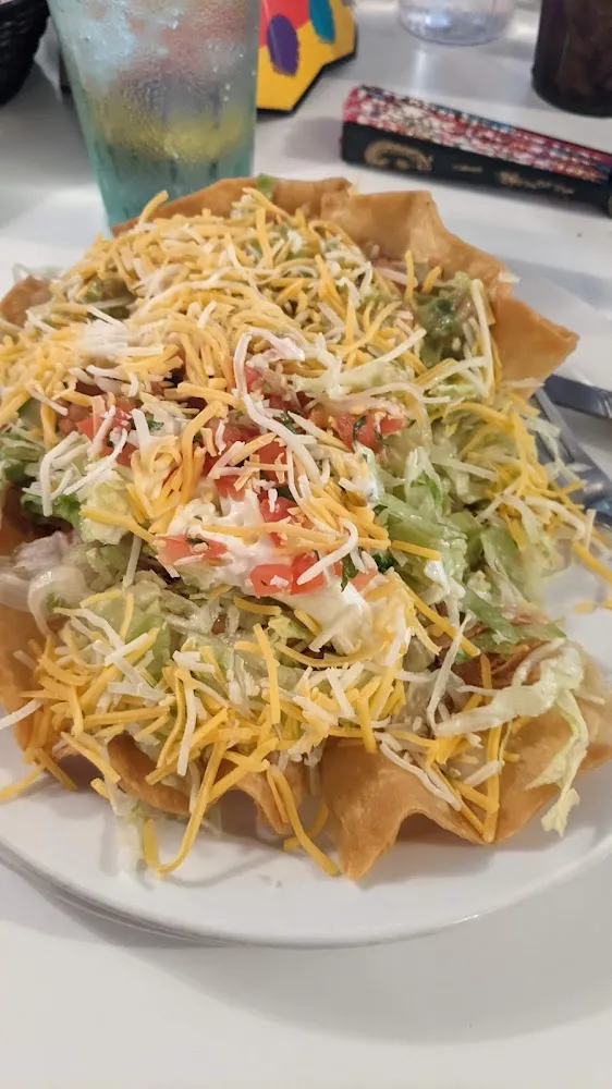 Five Rolled Tacos Taco Salad